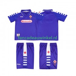 Fiorentina Wedstrijdshirt met Korting Retro Thuis Kind 1998 1999 Korte Mouw