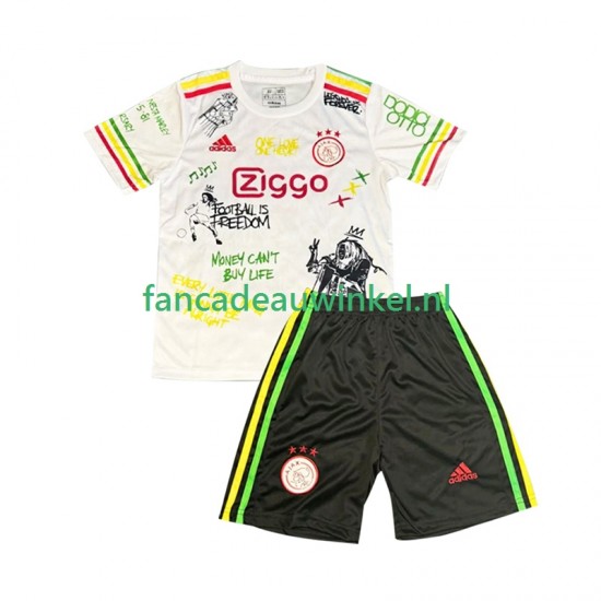 AFC Ajax Wedstrijdshirt met Korting Bob Marley Special Thuis Kind 2025-26 Korte Mouw