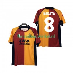AS Roma Wedstrijdshirt met Korting AKATA 8 2000-2001 Retro Thuis Heren Korte Mouw