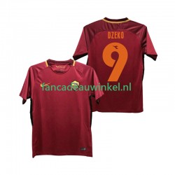 AS Roma Wedstrijdshirt met Korting DZEKO 9 2017-2018 Retro Thuis Heren Korte Mouw