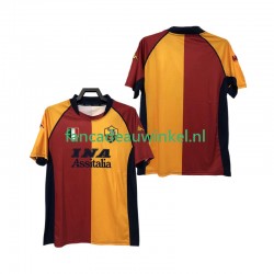 AS Roma Wedstrijdshirt met Korting 2000-2001 Retro Thuis Heren Korte Mouw