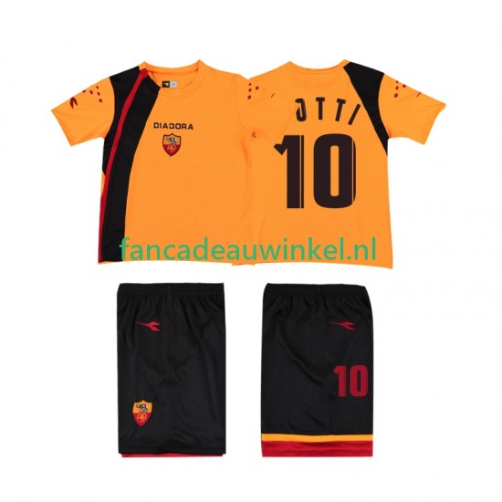 AS Roma Wedstrijdshirt met Korting TOTTI 10 Retro Thuis Kind 2005-2006 Korte Mouw