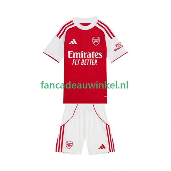 Arsenal Wedstrijdshirt met Korting Thuis Kind 2025-26 Korte Mouw