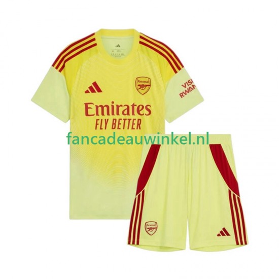 Arsenal Wedstrijdshirt met Korting Keepersshirt Thuis Kind 2025-26 Korte Mouw
