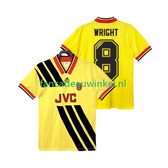 Arsenal Wedstrijdshirt met Korting WRIGHT 8 1993 Retro Uit Heren 1994 Korte Mouw