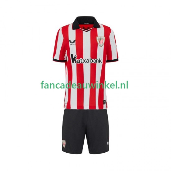 Athletic Bilbao Wedstrijdshirt met Korting Thuis Kind 2025-26 Korte Mouw