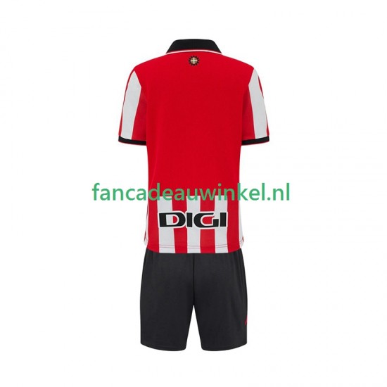 Athletic Bilbao Wedstrijdshirt met Korting Thuis Kind 2025-26 Korte Mouw