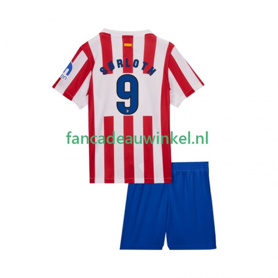 Atlético Madrid Wedstrijdshirt met Korting Alexander Sorloth 9 Thuis Kind 2025-26 Korte Mouw