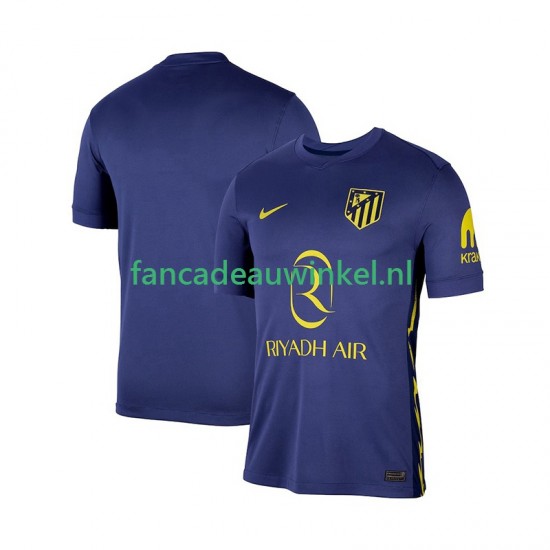 Atlético Madrid Wedstrijdshirt met Korting Uit Heren 2025-26 Korte Mouw