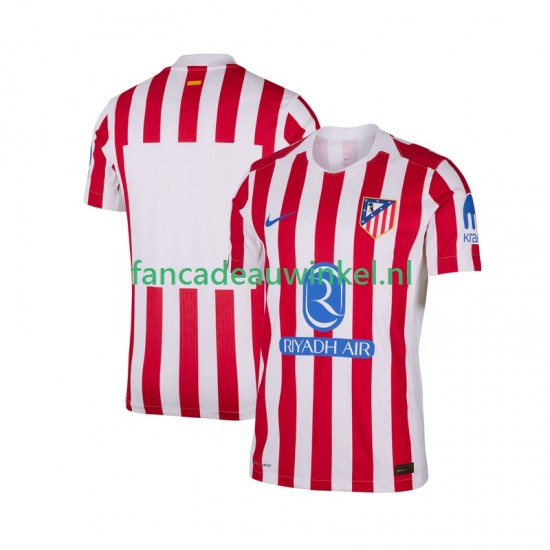Atlético Madrid Wedstrijdshirt met Korting Thuis Heren 2025-26 Korte Mouw