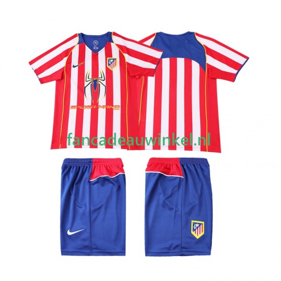 Atlético Madrid Wedstrijdshirt met Korting 2005 Retro Thuis Kind 2004 Korte Mouw