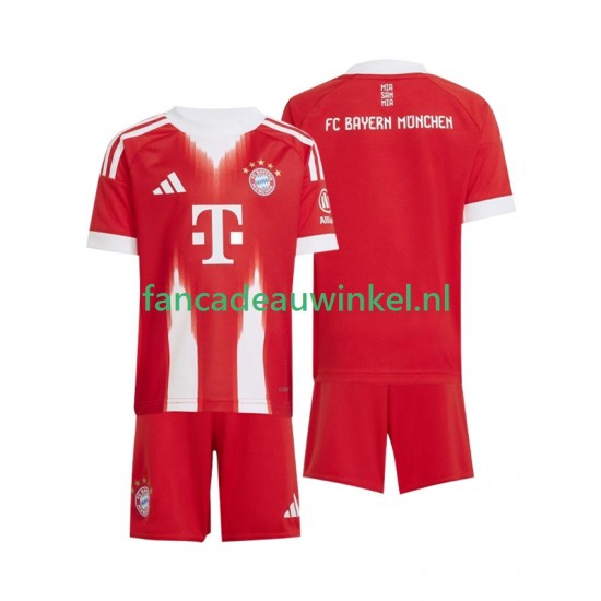 FC Bayern München Wedstrijdshirt met Korting Thuis Kind 2025-26 Korte Mouw