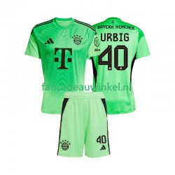 FC Bayern München Wedstrijdshirt met Korting Jonas Urbig 40 Keepersshirt Thuis Kind 2025-26 Korte Mouw