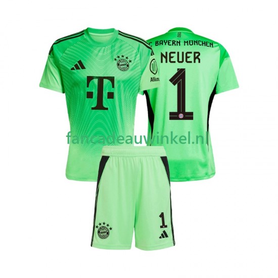 FC Bayern München Wedstrijdshirt met Korting Manuel Neuer 1 Keepersshirt Thuis Kind 2025-26 Korte Mouw