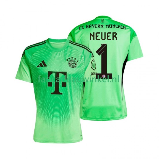 FC Bayern München Wedstrijdshirt met Korting Manuel Neuer 1 Keepersshirt Thuis Heren 2025-26 Korte Mouw