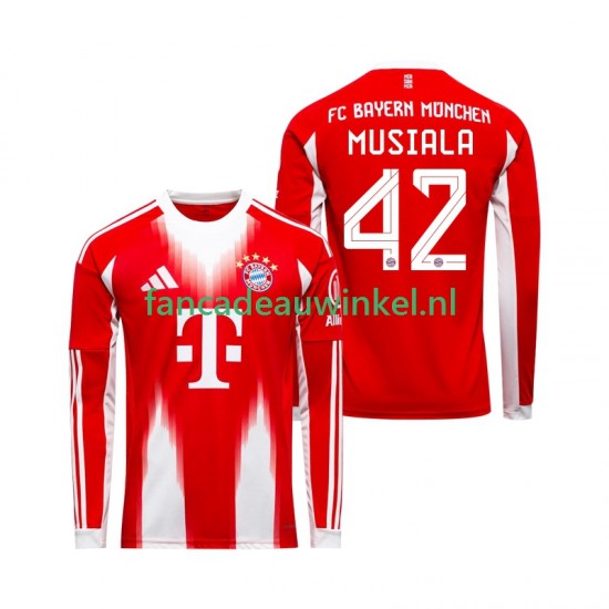 FC Bayern München Wedstrijdshirt met Korting Jamal Musiala 42 Thuis Heren 2025-26 Lange Mouw