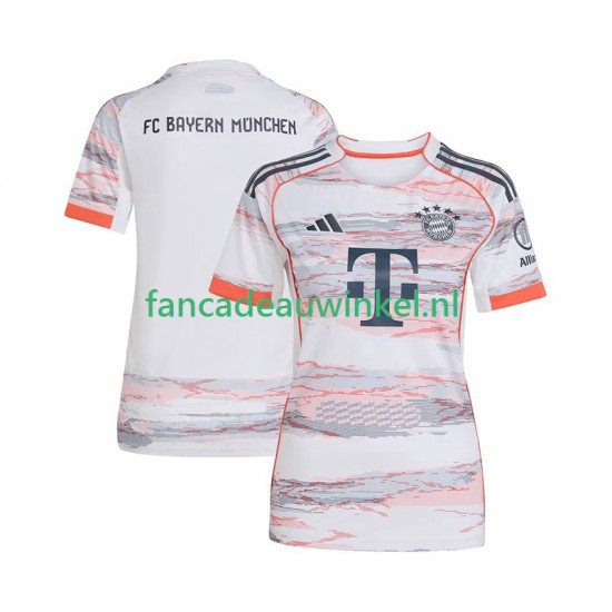 FC Bayern München Wedstrijdshirt met Korting Uit Dames 2025-26 Korte Mouw