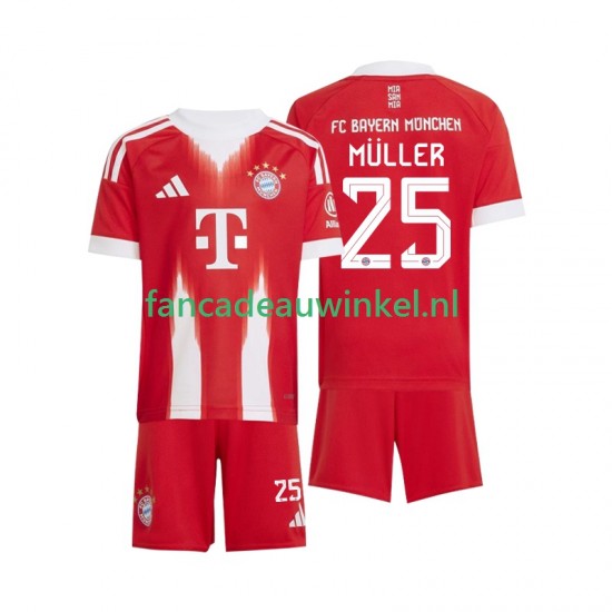FC Bayern München Wedstrijdshirt met Korting Thomas Muller 25 Thuis Kind 2025-26 Korte Mouw