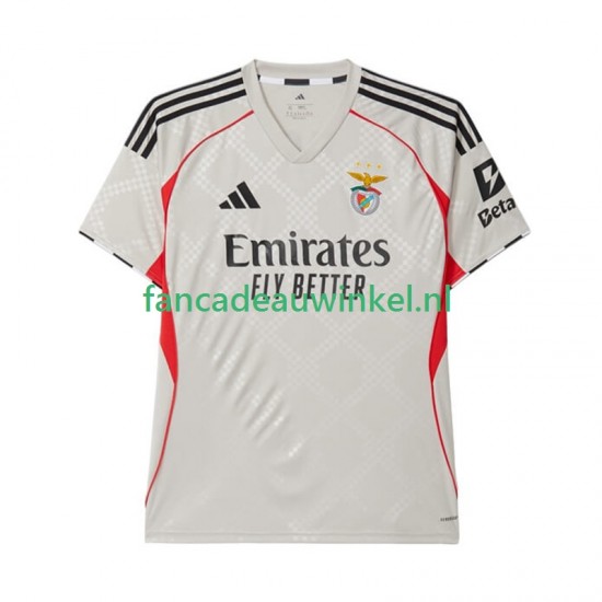 Benfica Wedstrijdshirt met Korting Uit Heren 2025-26 Korte Mouw