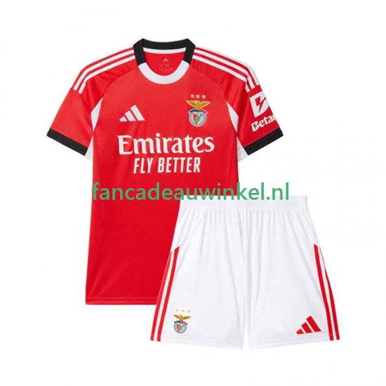 Benfica Wedstrijdshirt met Korting Thuis Kind 2025-26 Korte Mouw