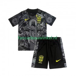 Brazilië Cheist the Redeemer Football Shirts Thuis Kind 2024 Korte Mouw