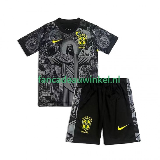 Brazilië Cheist the Redeemer Football Shirts Thuis Kind 2024 Korte Mouw