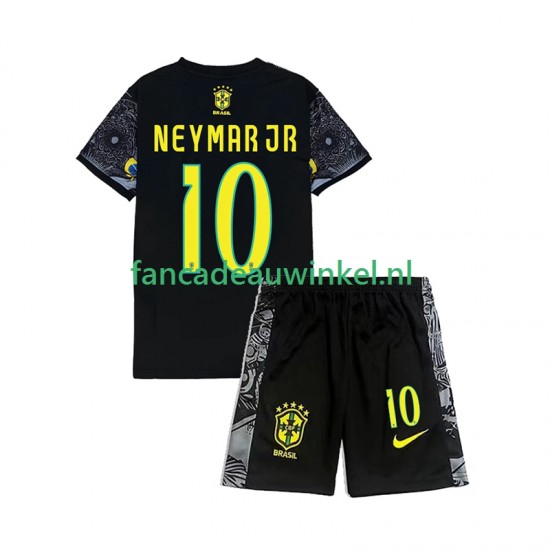 Brazilië Neymar JR 10 Cheist the Redeemer Football Shirts Thuis Kind 2024 Korte Mouw