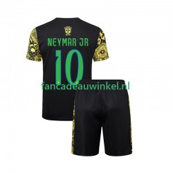 Brazilië Wedstrijdshirt met Korting Neymar JR 10 Jesus Thuis Kind 2024 Korte Mouw
