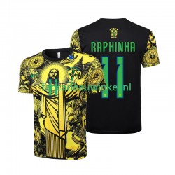 Brazilië Wedstrijdshirt met Korting RAPHINHA 11 Jesus Thuis Heren 2024 Korte Mouw