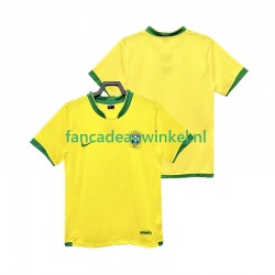 Brazilië Wedstrijdshirt met Korting Retro Thuis Heren 2006 Korte Mouw