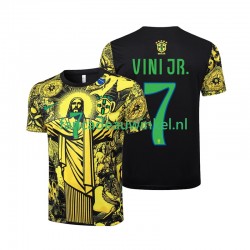 Brazilië Wedstrijdshirt met Korting Vinicius Junior 7 Jesus Thuis Heren 2024 Korte Mouw
