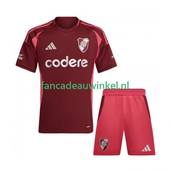 CA River Plate Wedstrijdshirt met Korting Uit Kind 2024-25 Korte Mouw
