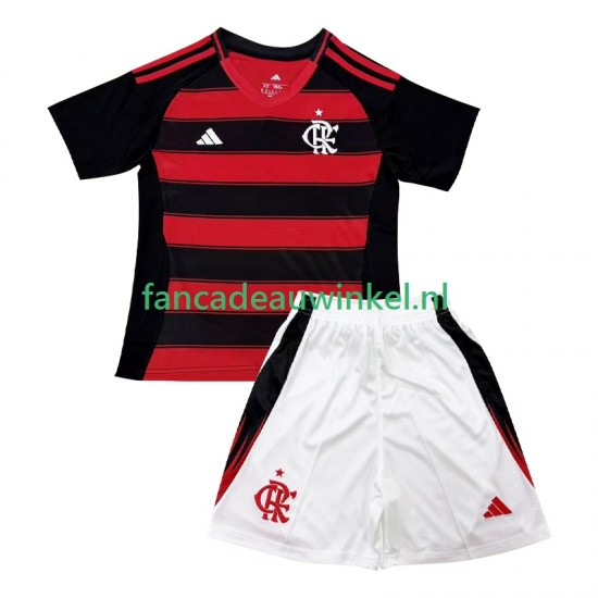 CR Flamengo Wedstrijdshirt met Korting Thuis Kind 2025-26 Korte Mouw