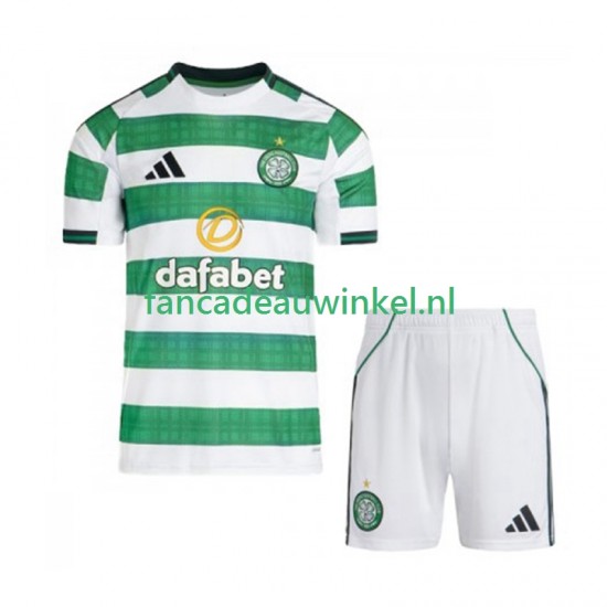 Celtic Wedstrijdshirt met Korting FC Thuis Kind 2025-26 Korte Mouw