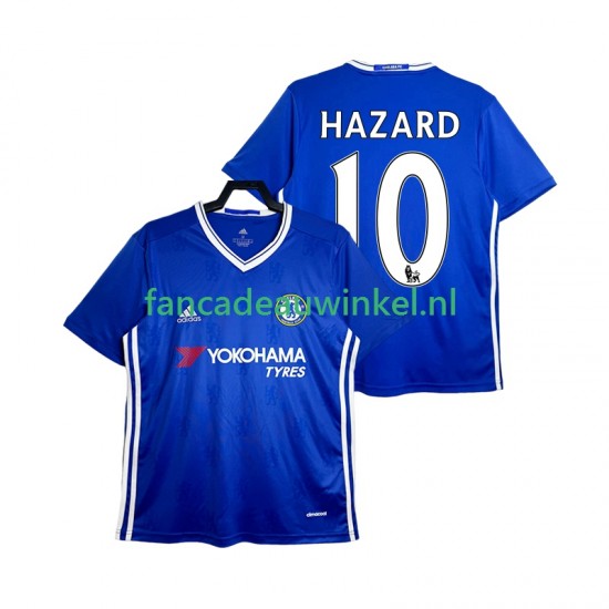 Chelsea Wedstrijdshirt met Korting HAZARD 10 2016-2017 Retro Thuis Heren Korte Mouw