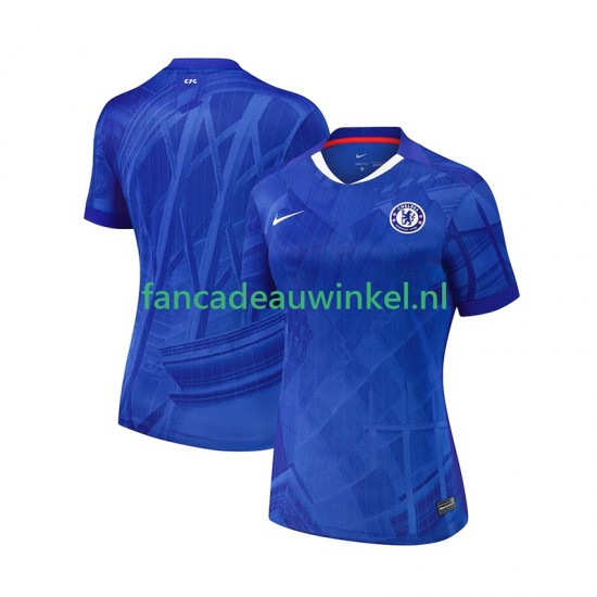 Chelsea Wedstrijdshirt met Korting Thuis Dames 2025-26 Korte Mouw