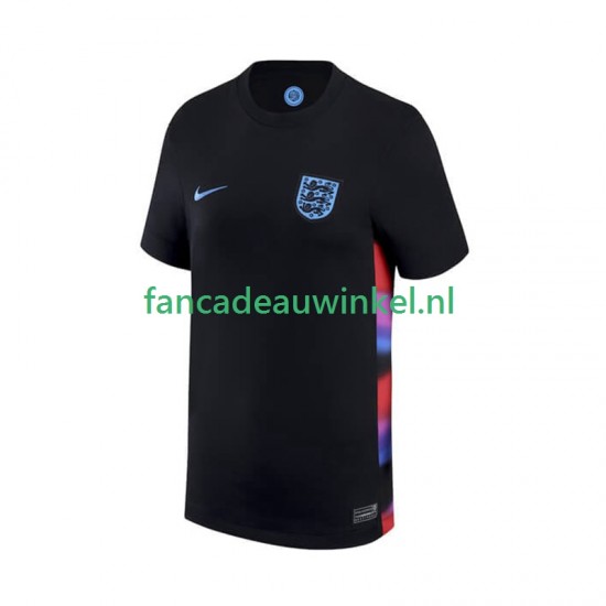Engeland Wedstrijdshirt met Korting Uit Dames 2025 Korte Mouw