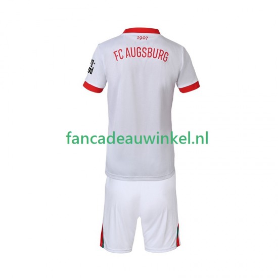 Wedstrijdshirt met Korting FC Augsburg Thuis Kind 2025-26 Korte Mouw