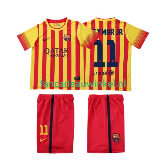 FC Barcelona Wedstrijdshirt met Korting Neymar JR 11 2013 2014 Retro Uit Kind Korte Mouw