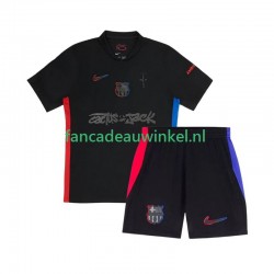 FC Barcelona Wedstrijdshirt met Korting TRAVIS SCOTT Uit Kind 2024-25 Korte Mouw