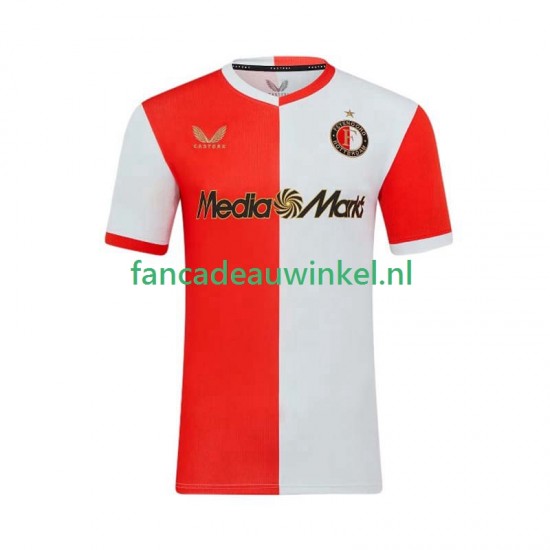 Feyenoord Rotterdam Wedstrijdshirt met Korting Thuis Heren 2025-26 Korte Mouw