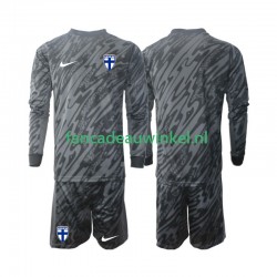 Finland Wedstrijdshirt met Korting Keepersshirt Thuis Kind 2024 Lange Mouw