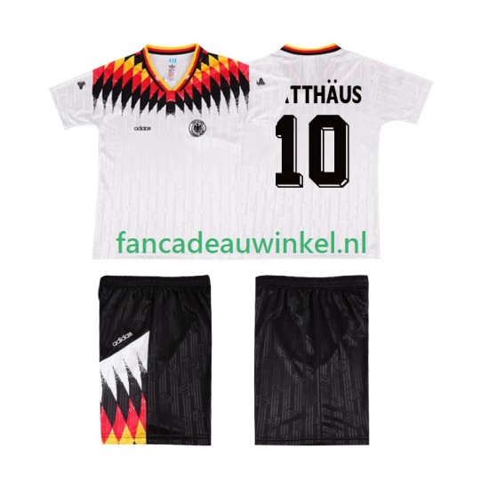 Duitsland Wedstrijdshirt met Korting MATTHAUS 10 Retro Thuis Kind 1994 Korte Mouw