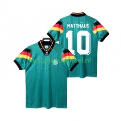 Duitsland Wedstrijdshirt met Korting MATTHAUS 10 1992 Retro Uit Heren Korte Mouw