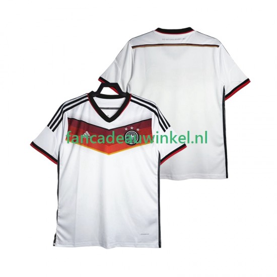 Duitsland Wedstrijdshirt met Korting World Cup 2014 Retro Thuis Heren Korte Mouw