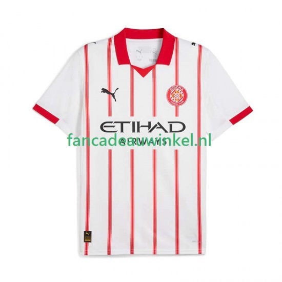 Wedstrijdshirt met Korting Girona Thuis Heren 2025-26 Korte Mouw
