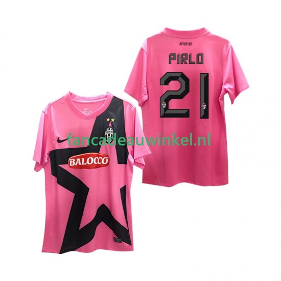 Juventus Wedstrijdshirt met Korting Andrea Pirlo 21 -2012 Retro Uit Heren 2011 Korte Mouw