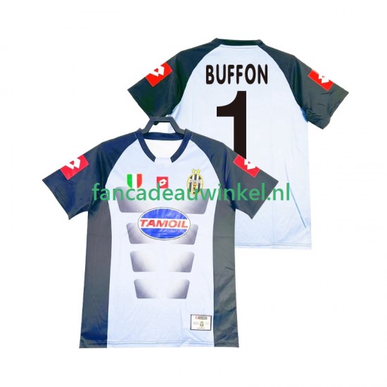 Juventus Wedstrijdshirt met Korting Buffon 1 Keepersshirt Retro Thuis Heren 2002-2003 Korte Mouw