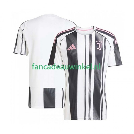 Juventus Wedstrijdshirt met Korting Thuis Heren 2025-26 Korte Mouw
