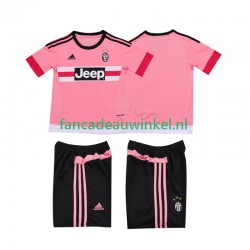 Juventus Wedstrijdshirt met Korting 2015 2016 Retro Uit Kind Korte Mouw